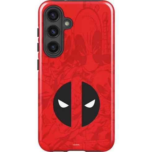 Marvel Deadpool Deadpool Emblem Galaxy S25 Impact Case